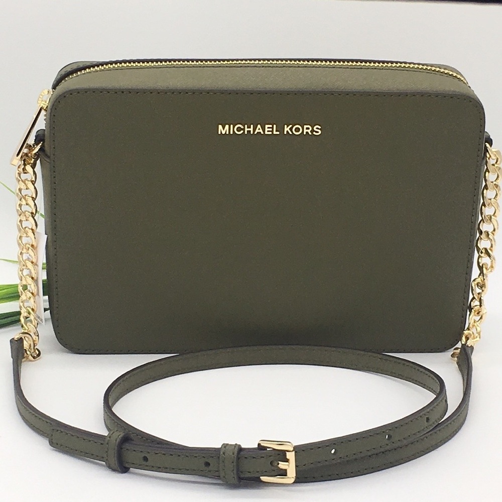 MICHAEL KORS LG EW CROSSBODY Bag Olive 35T8GTTC9L - Picture 2 of 11